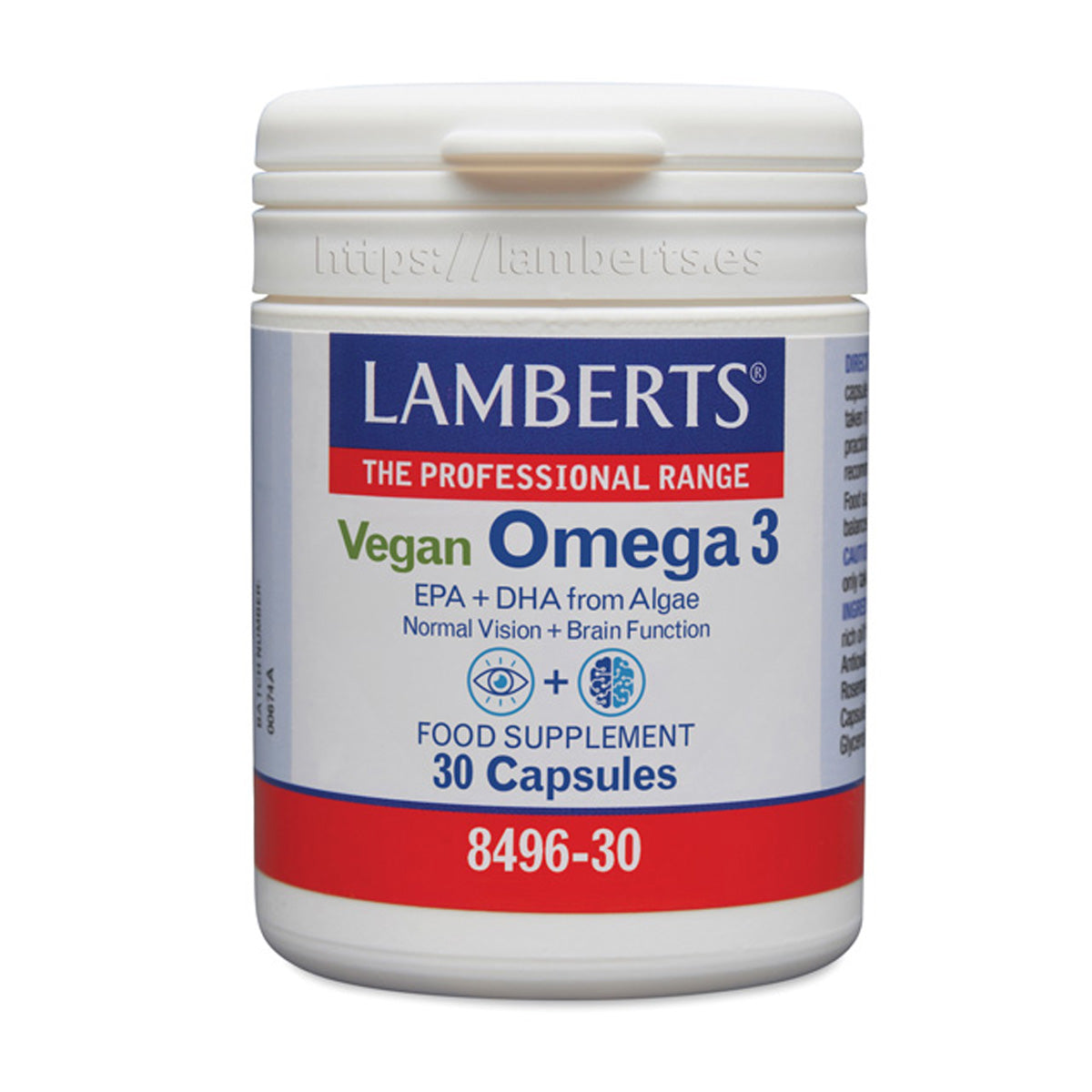 Omega 3 Vegano – 30 Cápsulas, Lamberts