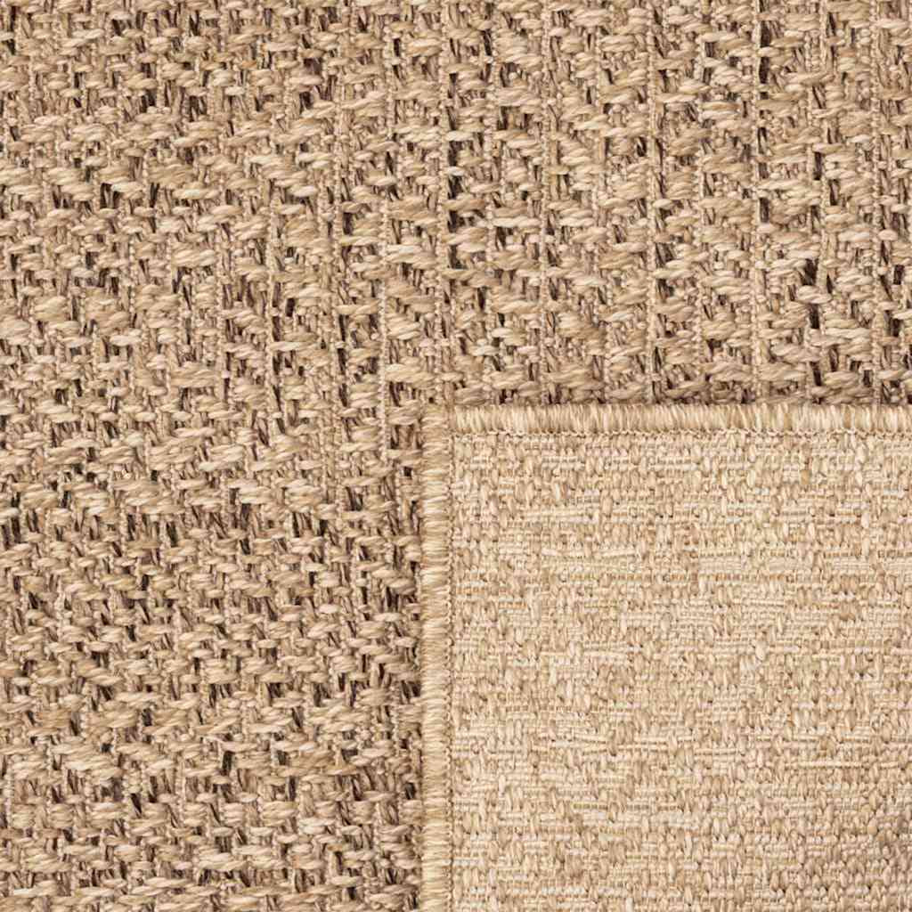 Vidaxl Alfombra Zizur Apariencia Yute Interior Exterior Beige 60x110cm_4