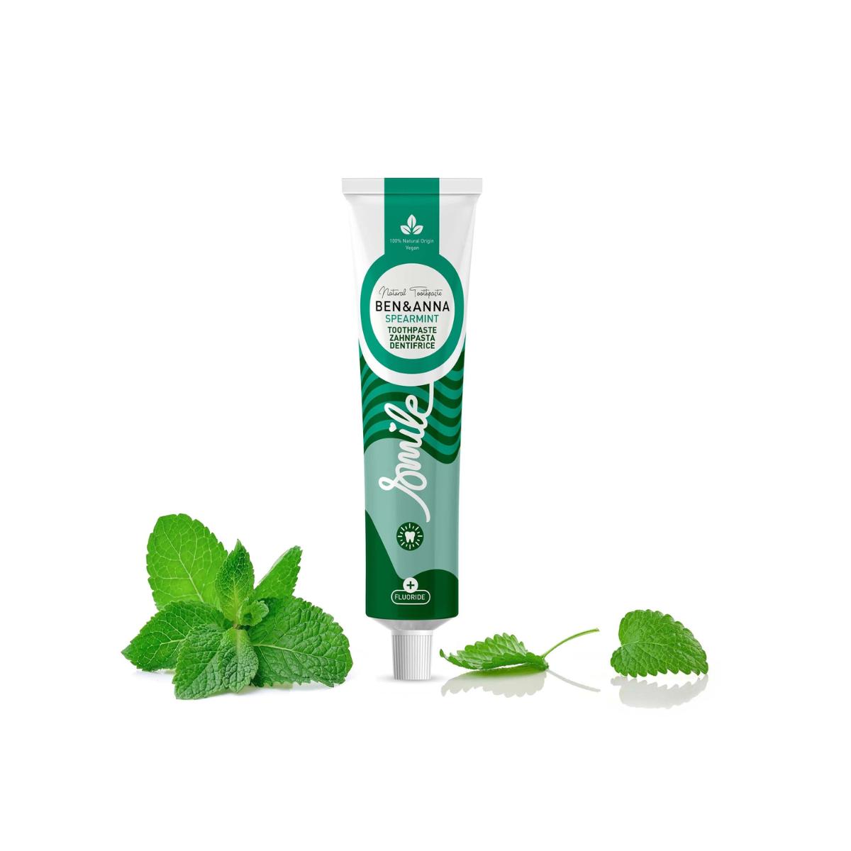 Dentífrico Menta verde con flúor Ben & Anna tubo 75 ml