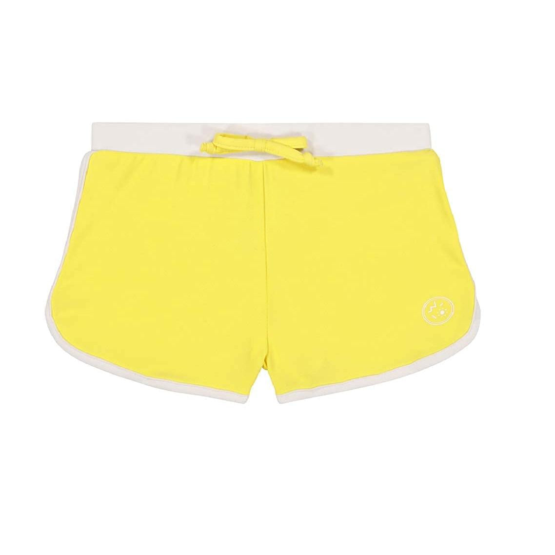 Bañador short amarillo protector contra rayos UV 18 meses