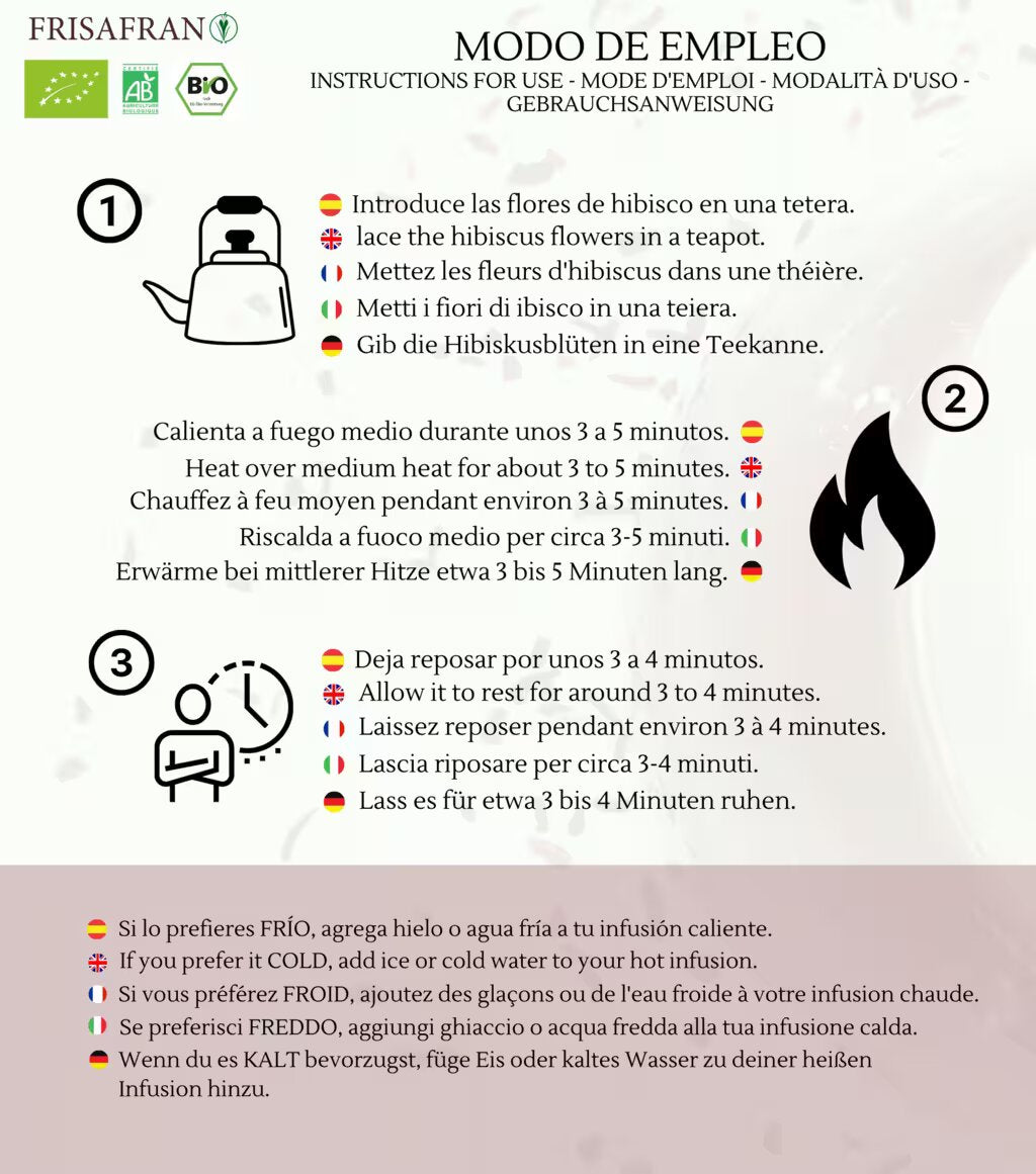 Infusión De Hibisco A Granel Ecológica | Frisafran