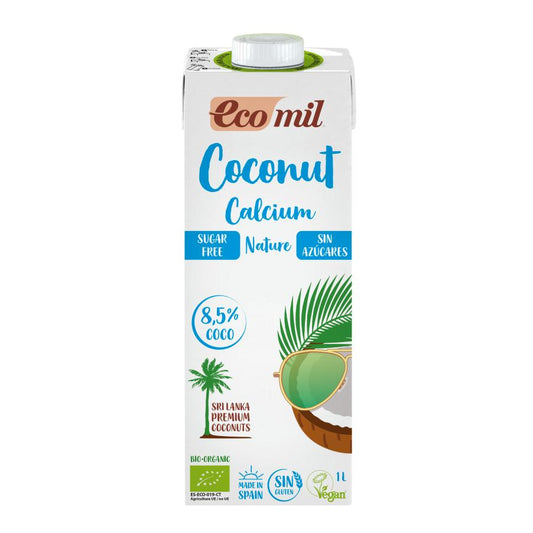 Bebida de Coco Calcio sin azúcar Ecomil 1L