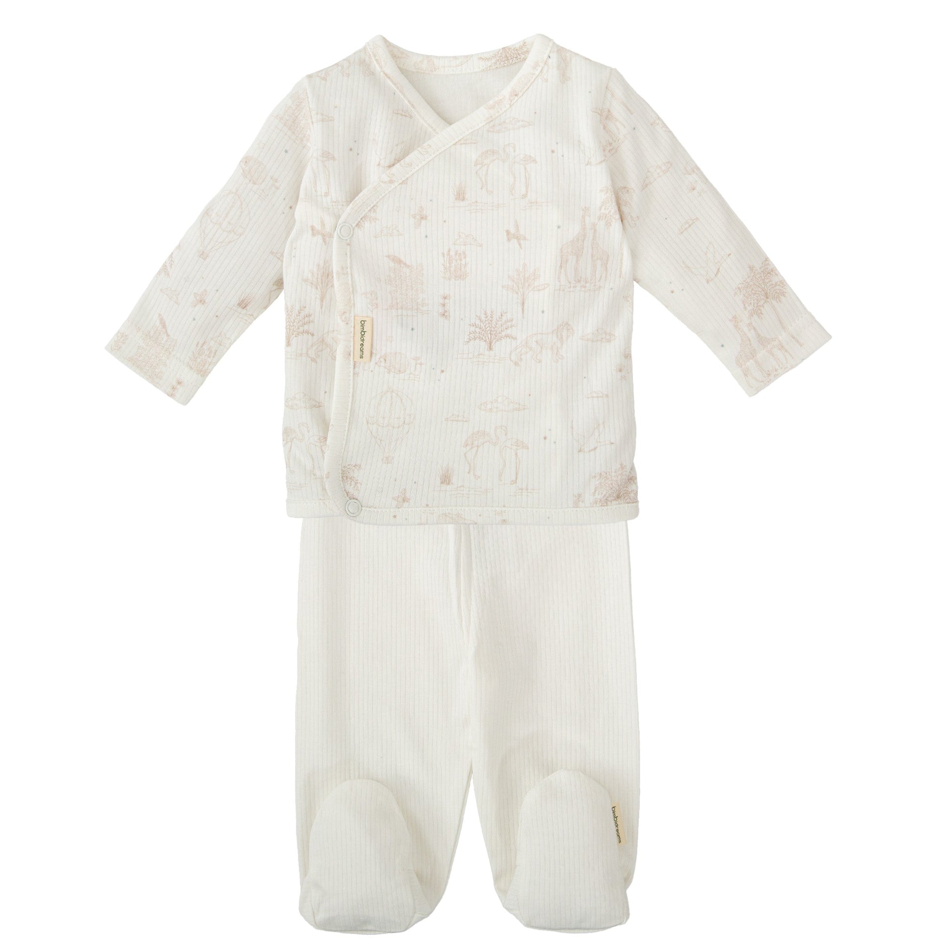 Noe Conjunto Jubón Y Polaina Primera Puesta 1-3 Meses.