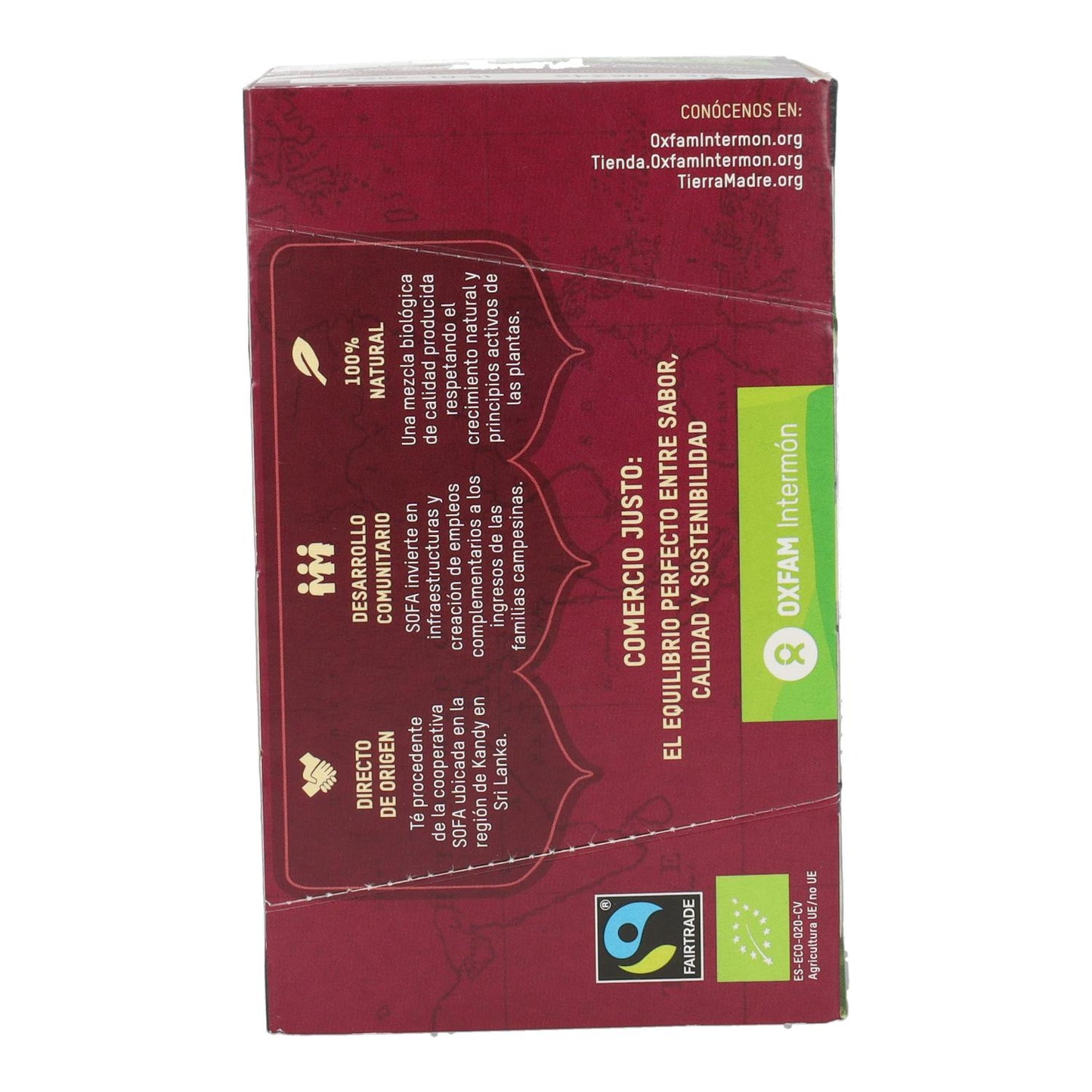 Té negro earl grey Comercio Justo bio Tierra Madre Oxfam Intermón 40 g