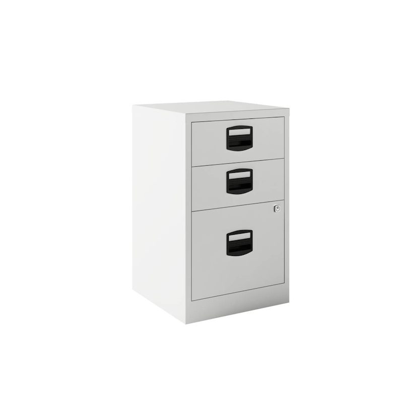Cajonera Bisley Pfa 2 Cajones Personales, 1 Cajón Archivo. Fija 40cm Blanco_0