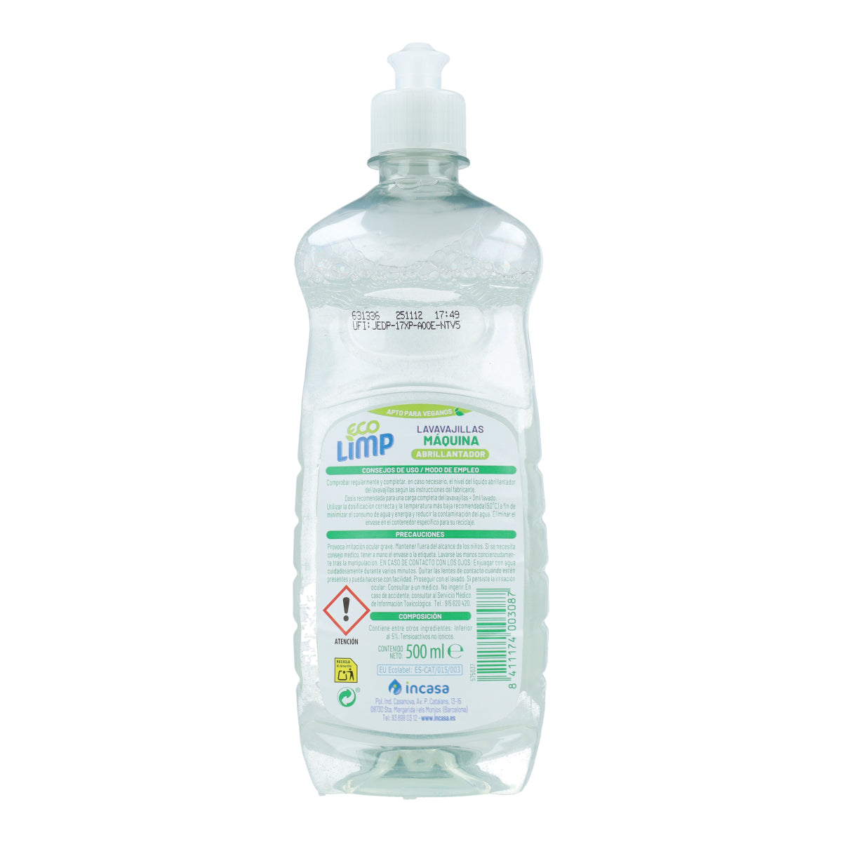 Abrillantador Lavavajillas Mimidu ECO 500 ml