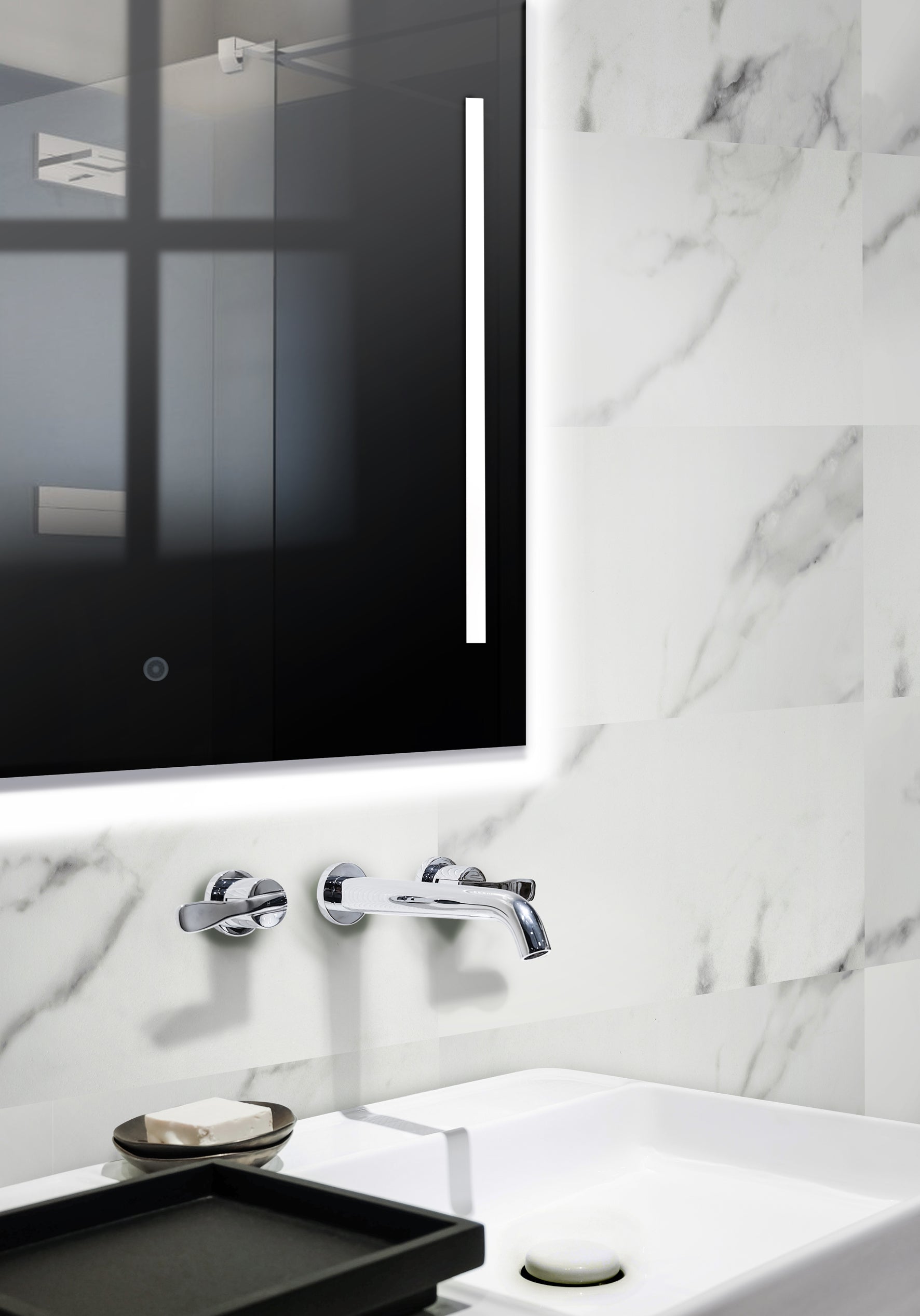 Aqua Click Tiles - Paneles De Pared A Prueba De Agua Y Panel De Sueloe  - Vidriogow - Gris - 12 Paneles (2,23m²)