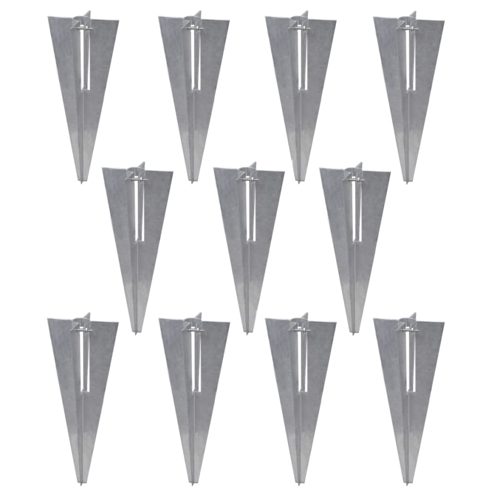 Valla Metálica Con Estacas Postes Acero Galvanizado 25x1,25 M / Vetonek_5