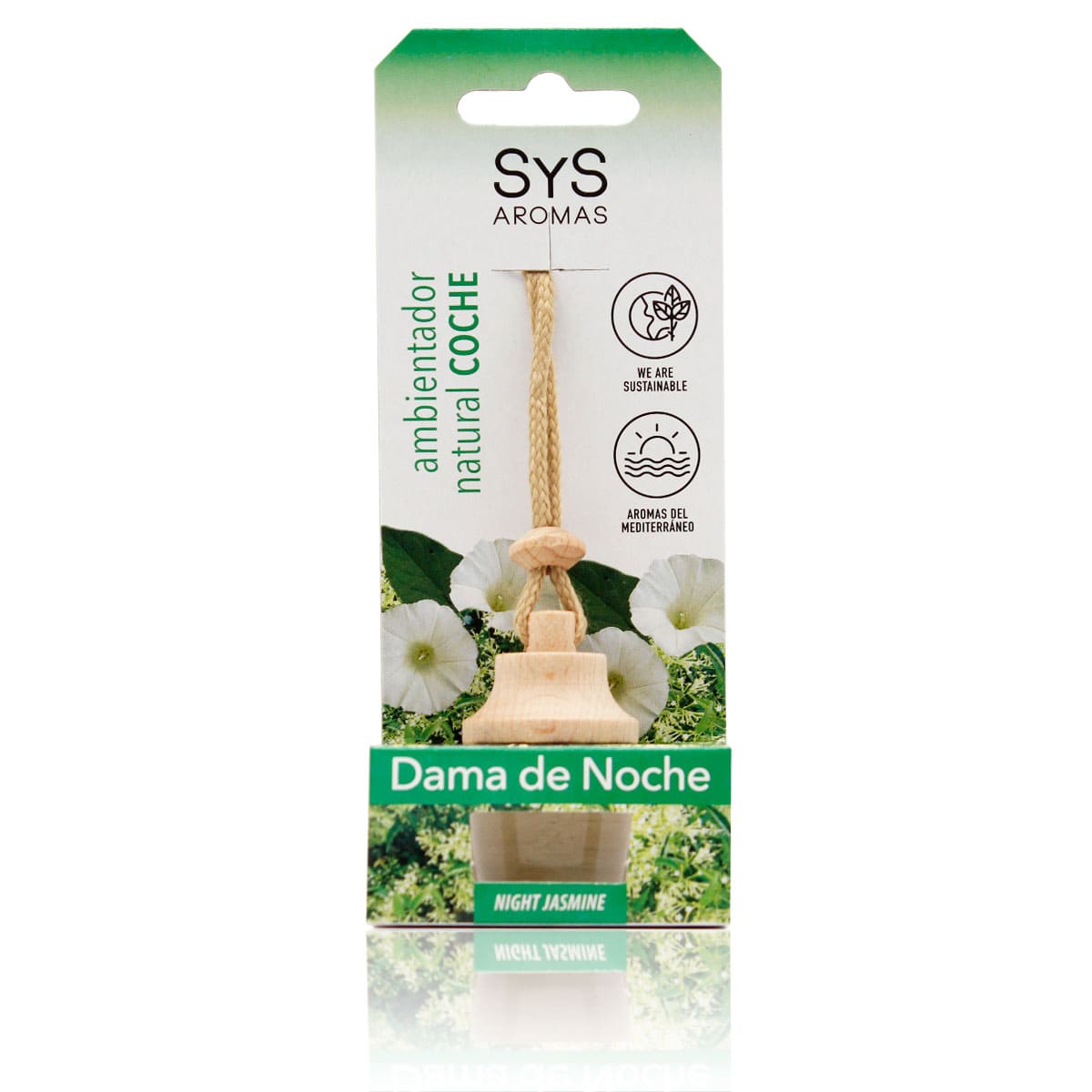 Ambientador Coche Dama de Noche SYS Aromas Style 7 ml | Aroma Floral y Agreste | Intenso y Envolvente_0