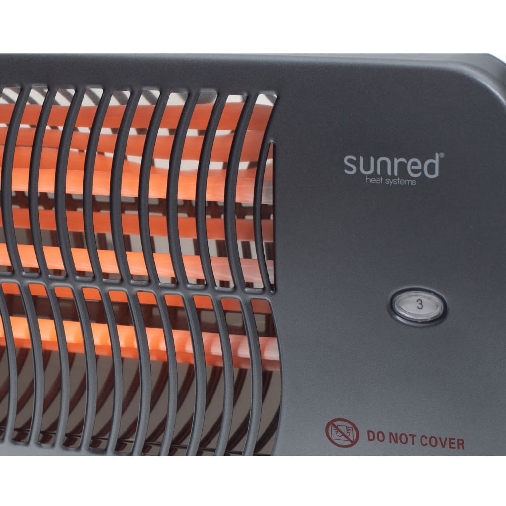 Sunred Calefactor De Pared Para Patio Lugo Cuarzo Gris 2000 W_5