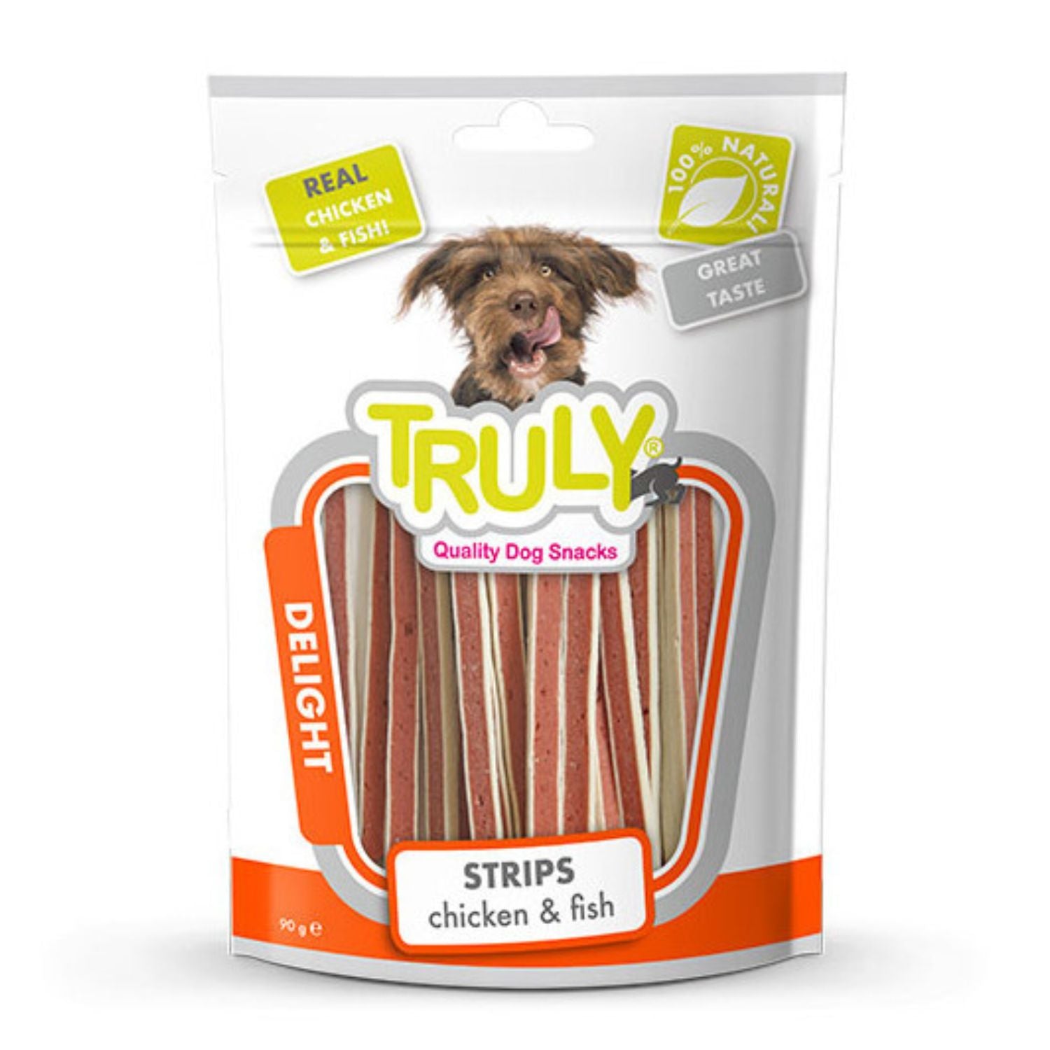 Snack Para Perro Barritas De Pollo Y Pescado Truly 15 Boslas X 90 Gr