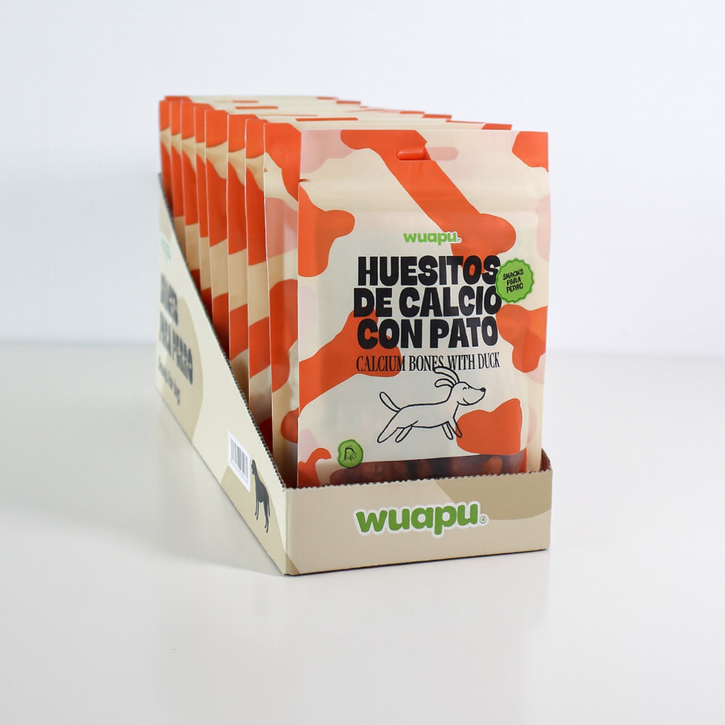 Snack Natural Para Perro Huesitos De Calcio Con Pato Wuapu 12x100gr_5
