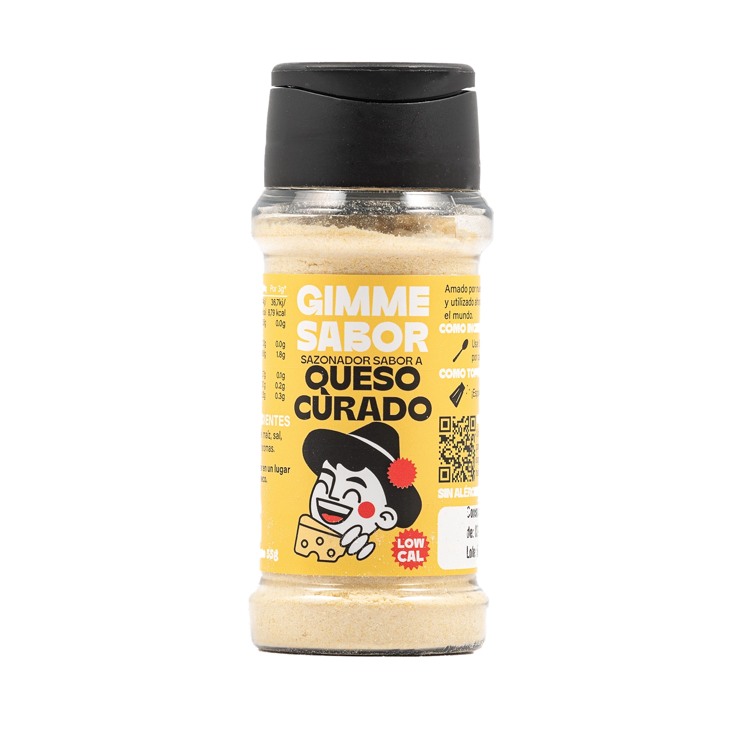 Sazonador vegetal sabor queso curado