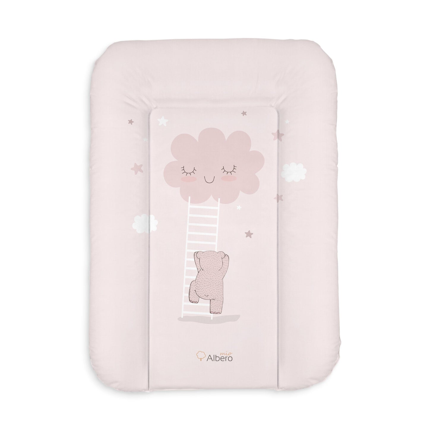 Cambiador Blando Para Comoda 70x50 Nubes Rosa