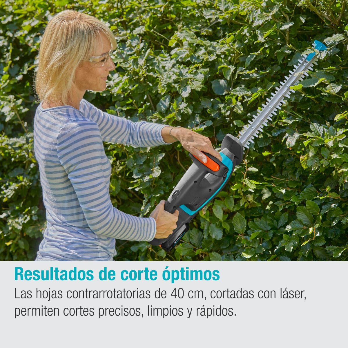 Set cortasetos batería EasyCut 40/18V P4A Gardena