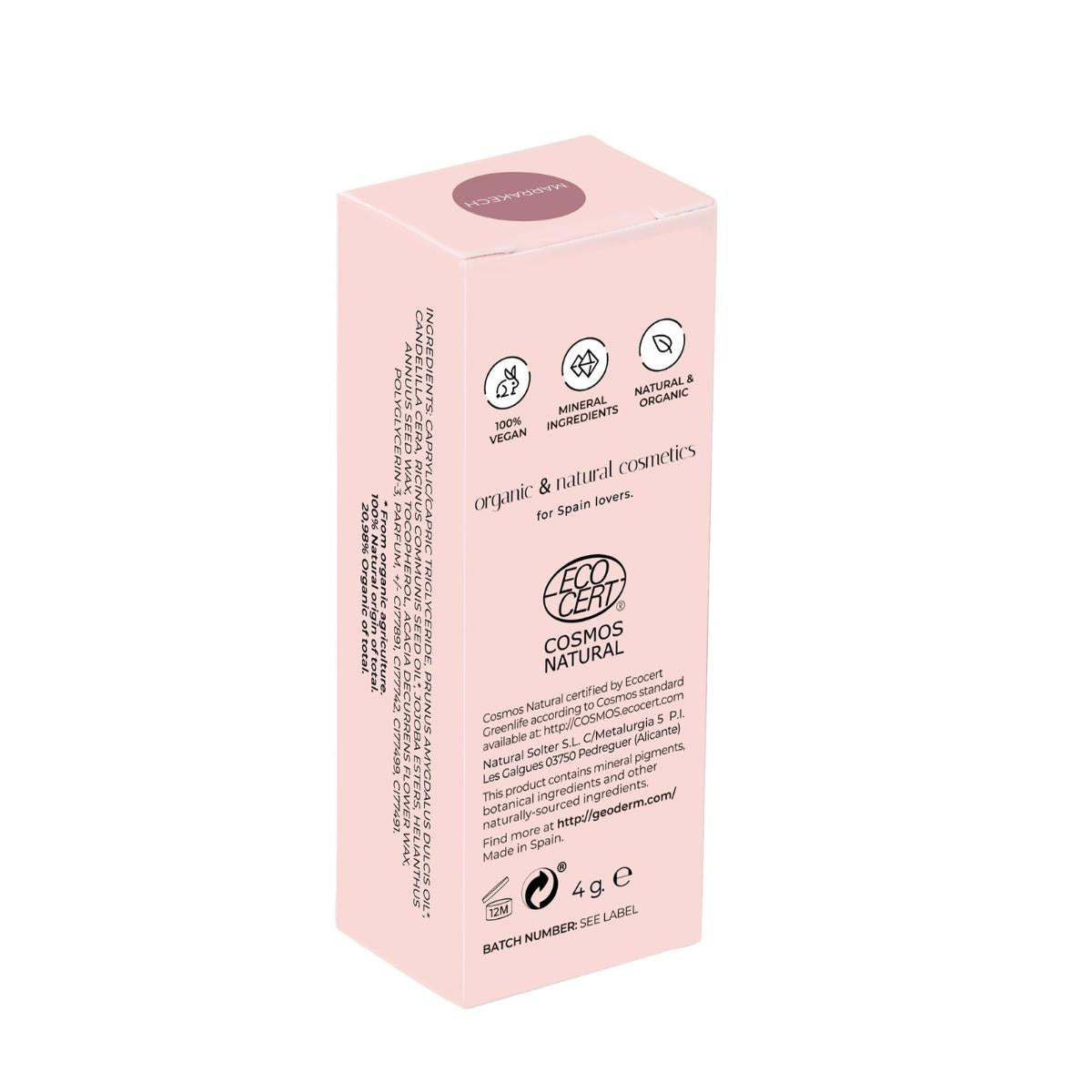 Lipstick Marrakech (Natural & Vegano) Geoderm 4 g