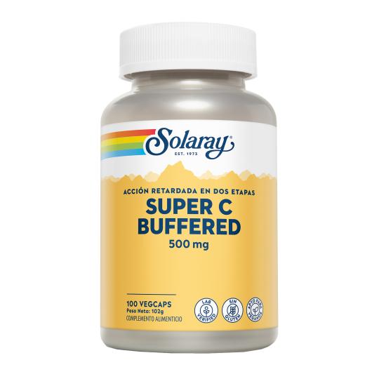 Super Bio C Buffered  Solaray, 100 cápsulas