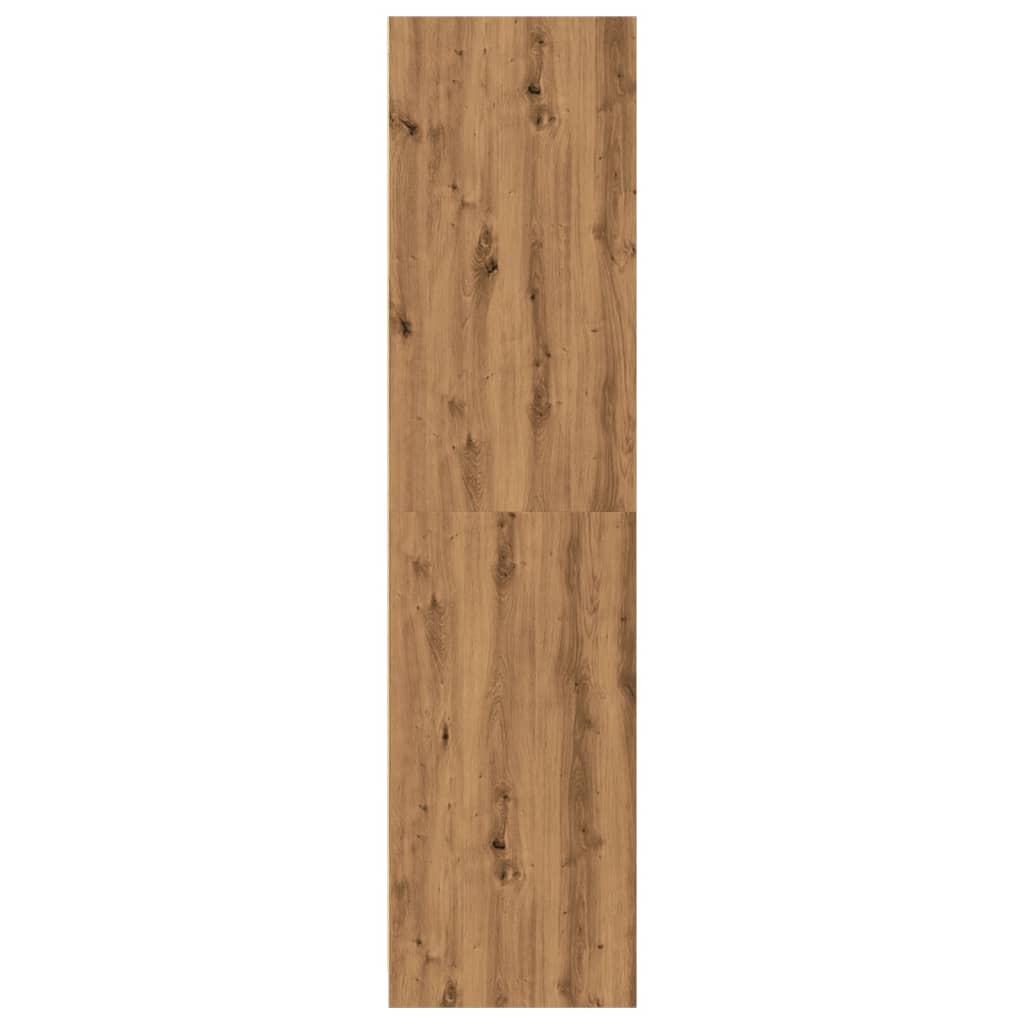 Armario De Madera De Ingeniería Roble Artesanal 30x50x200 Cm_5