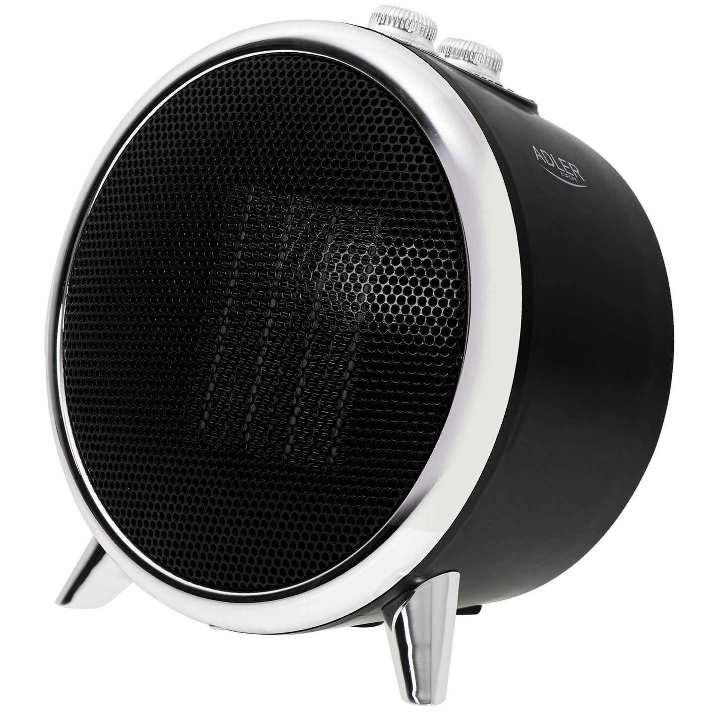 Calefactor Cerámico Led, Portátil, 2 Niveles Potencia, Termostato Automático, Diseño Moderno Adler Ad7742, Negro/plata_5