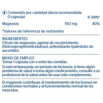 Magnesio citrato Pure Encapsulations