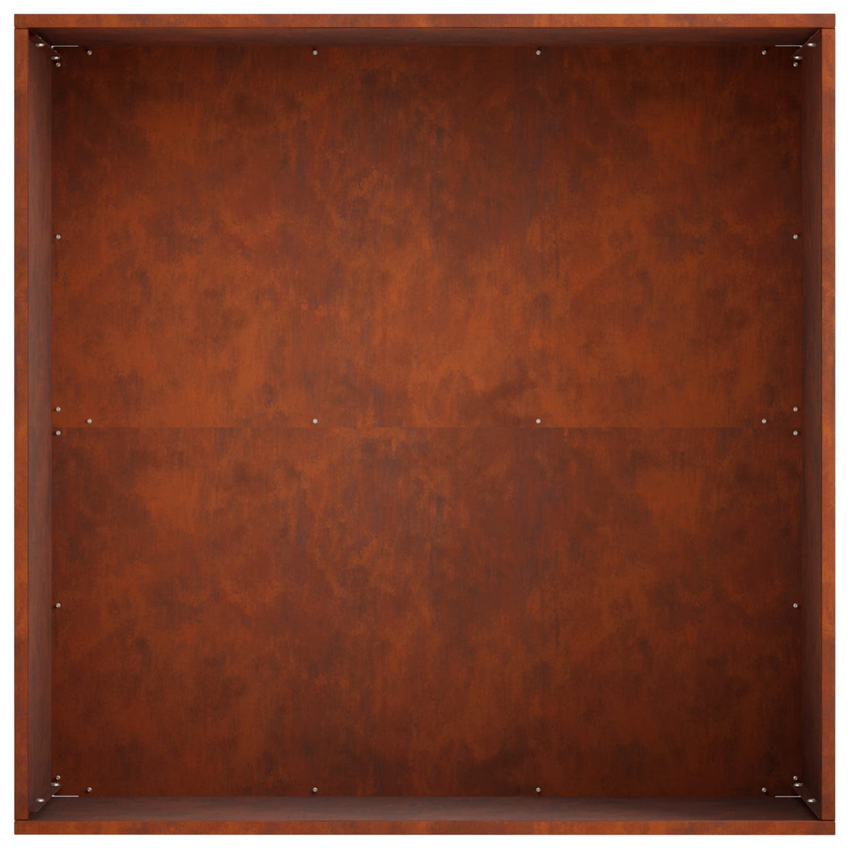 Macetero De Jardín 2 Uds. Oxidado 60 X 60 X 30 Cm Acero Oxidado_5