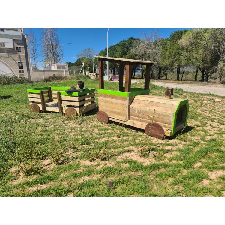 Parque Infantil Masgames Tren Pinxo: Locomotora + 2 Vagones._5