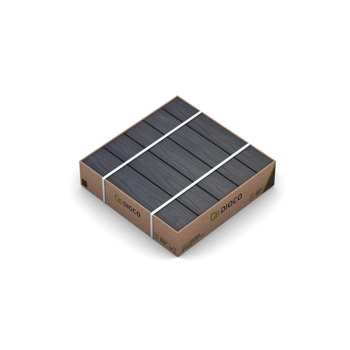 Pack 4 Baldosas de composite Durafloor 50x50 Dioco Gris Encapsulada