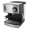Cafetera Expresso Manual 15 Bares 1,6 L, Brazo Doble Salida, Espumador Leche, Calientatazas Mesko Ms4403 Plata