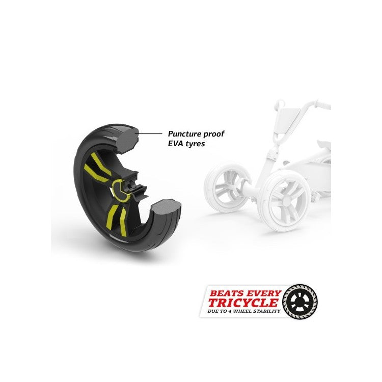 Coche De Pedales Berg Buzzy Retro 2 En 1 Green.