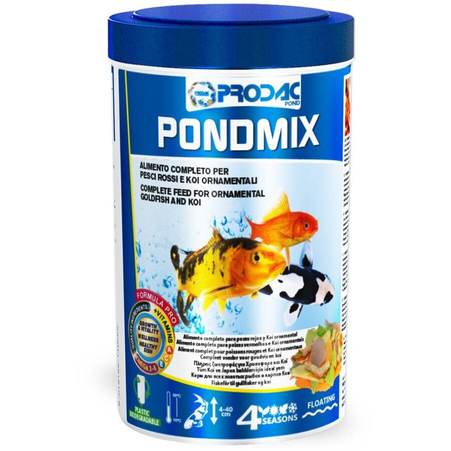 Alimento Para Peces Rojos De Estanque En Escamas Y Sticks Pondmix 160 Gr_0