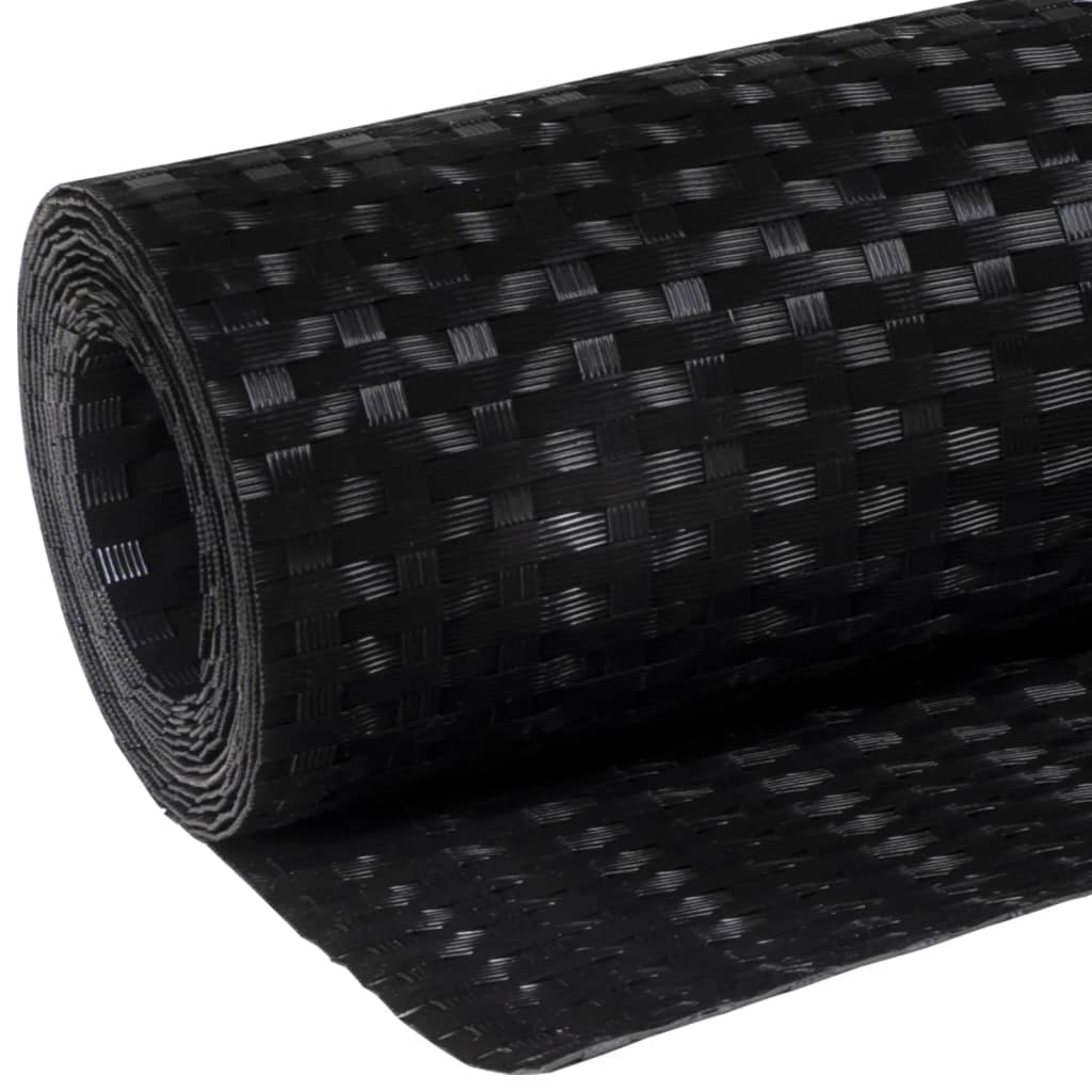 Toldo Para Balcón Ratán Sintético Negro 400x90 Cm / Vetonek_5