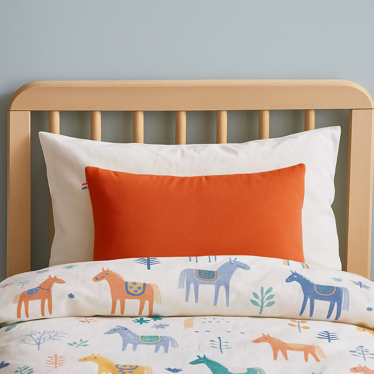 Cojín Rectangular De Algodón Orgánico Fresa