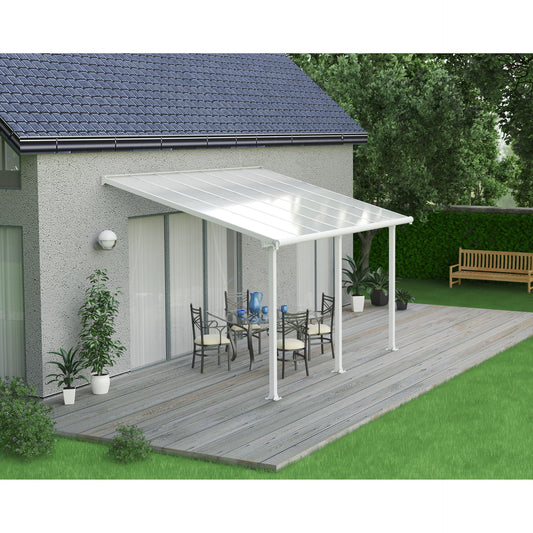 Pérgola adosada Olympia 425x294 blanco