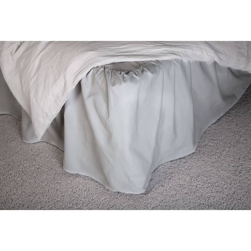Venture Home Faldón De Cama Pixy Algodón Gris Claro 200x120 Cm_1