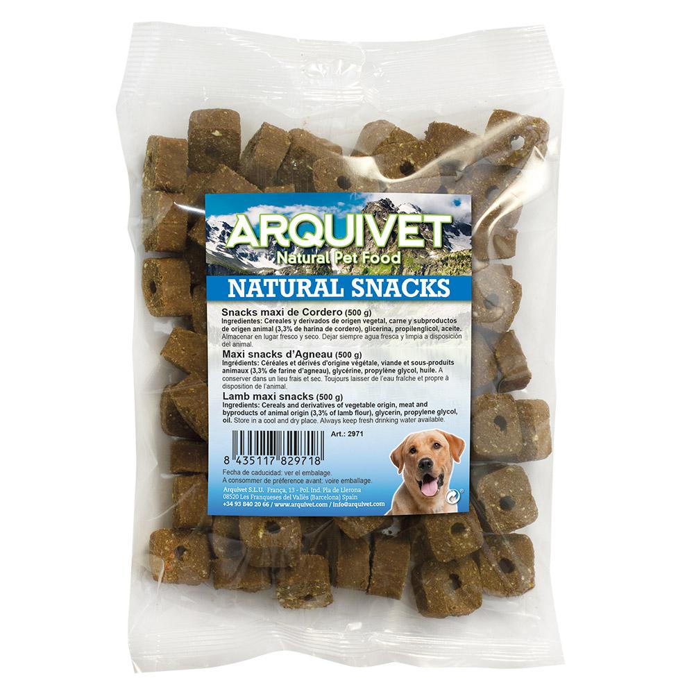 Snack natural para perros maxi de cordero Arquivet  500 gr