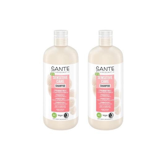 Pack 2x Champú cuidado sensitive probioticos Sante 500 ml