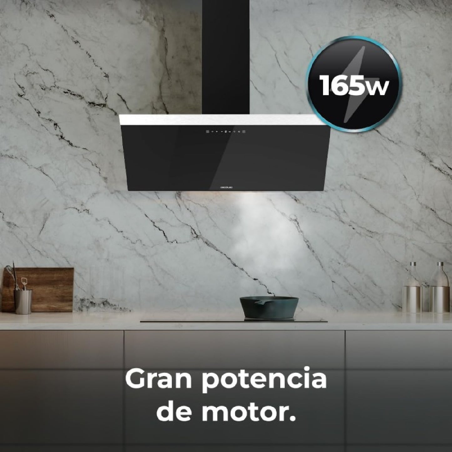 Campanas Decorativas Bolero Flux Dt 606500 Glass Black A Cecotec_4