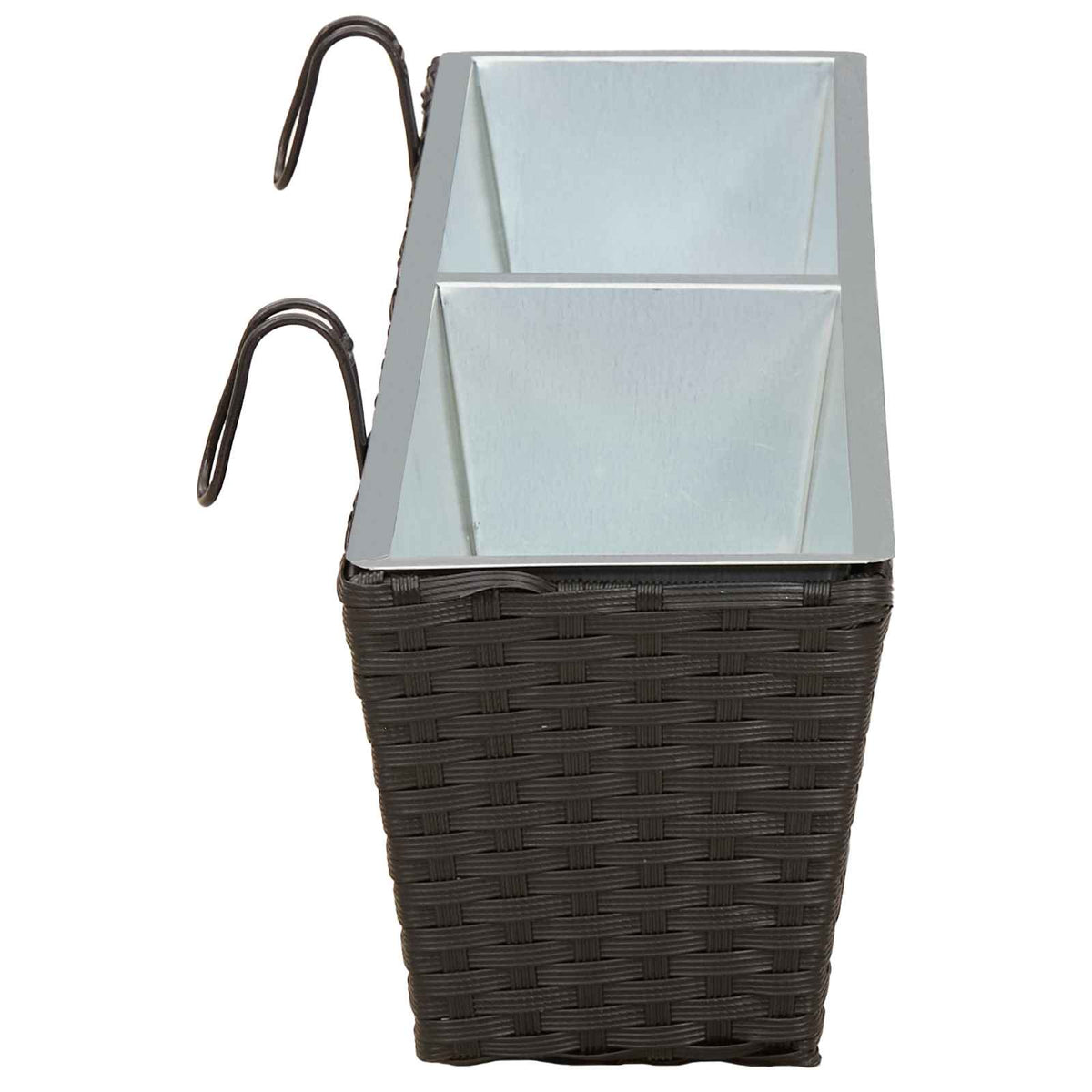 Barandilla 2 Uds. Negro 80 X 17 X 17 Cm Metal_5