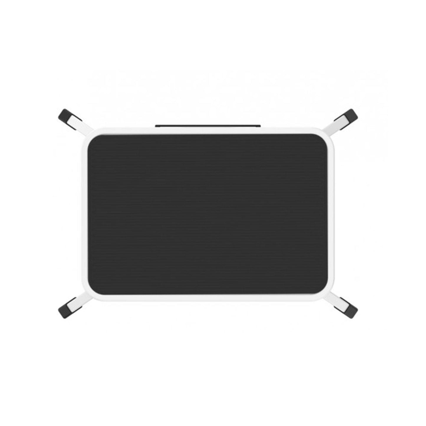 Taburete Plegable Metálico Antideslizante De 1 Escalón Blanco Y Negro_4
