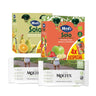 Pack 4 Bolsita Fruta Manzana + 4 Bolsita Fruta Plátano, Pera y Naranja Hero Baby + 2 Toallitas Moltex Pure & Nature