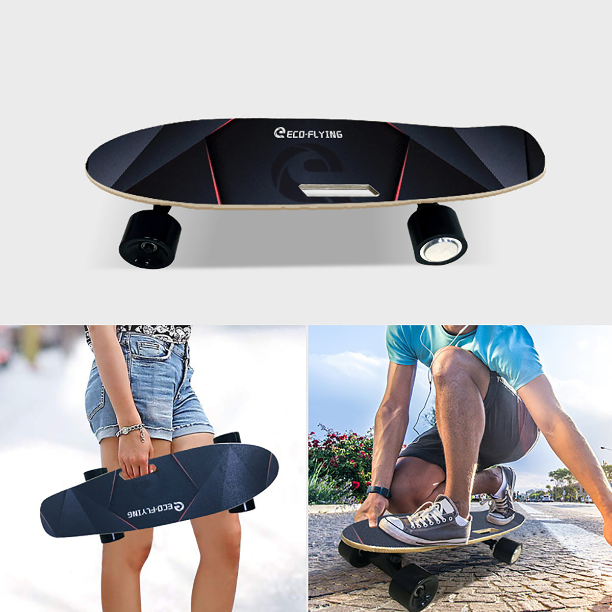 Skate Eléctrico Hi-flying H2s-01 350w-25.2v-2000mah (50,4wh) - Rueda 72mm_5