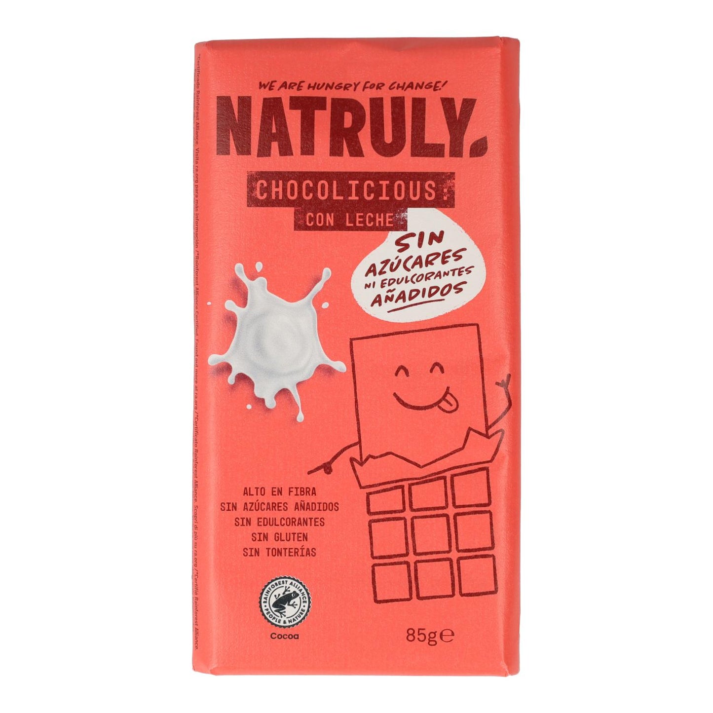 Chocolicious con leche Natruly 85 gr