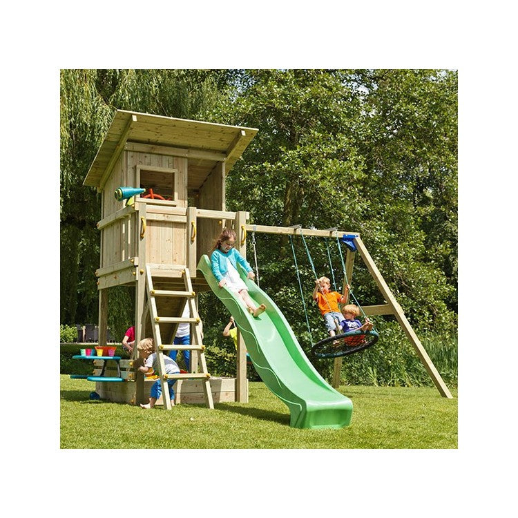 Parque Infantil Masgames Beach Hut L Con Columpio Individual._5