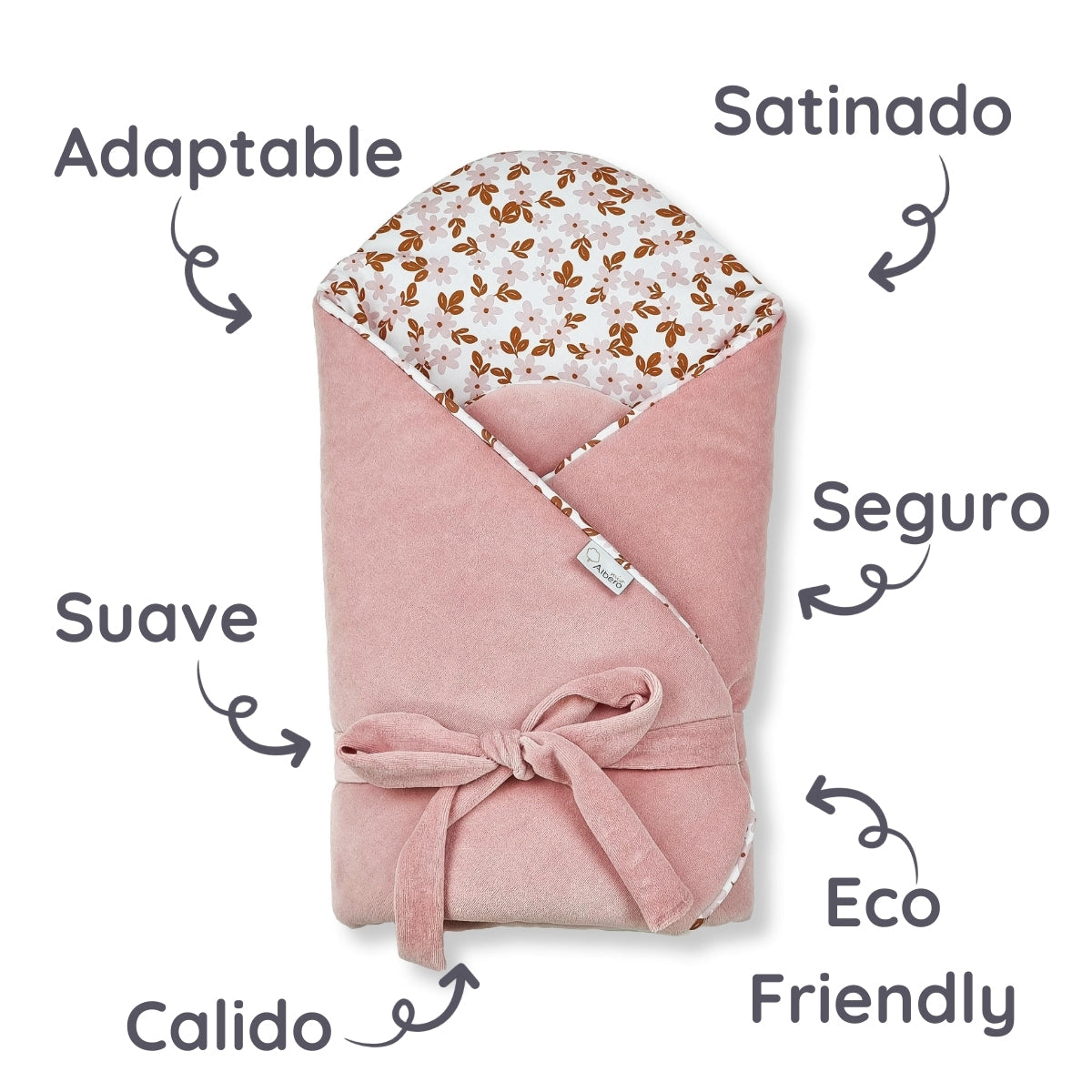 Cotton Color Saco Capazo Bebé Velour Albero Mio | Suavidad “manta Abrazo” Para Paseos Y Siestas_5