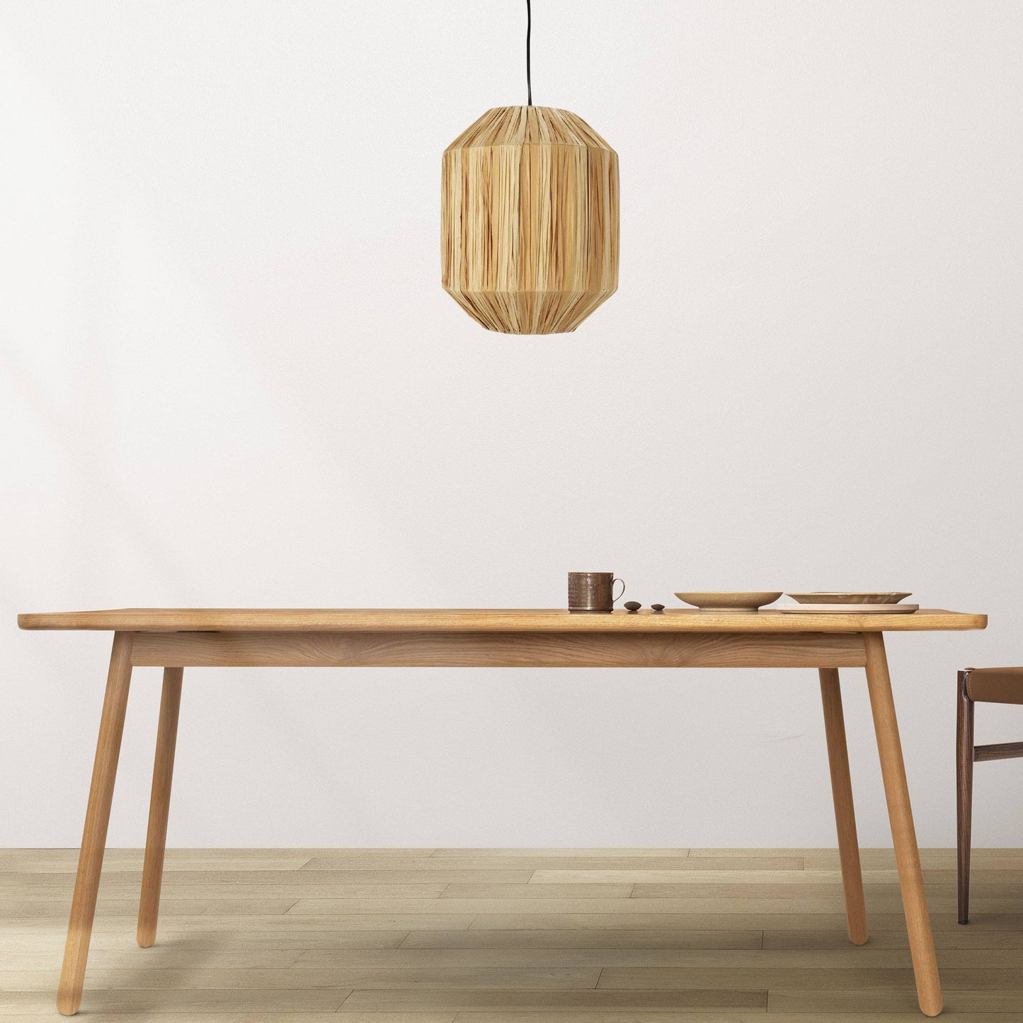 Well Home Lámpara Colgante De Papel Tejido Ø29x37cm