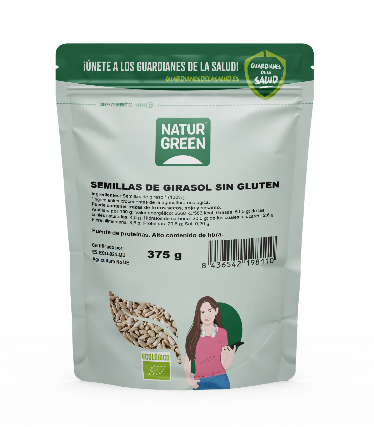 Semillas de Girasol Bio Naturgreen 225 g