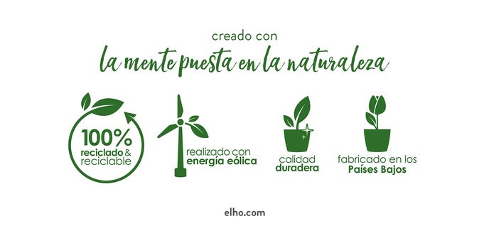 Macetero con autoriego Greensense Aquacare Round Elho 35cm light concrete