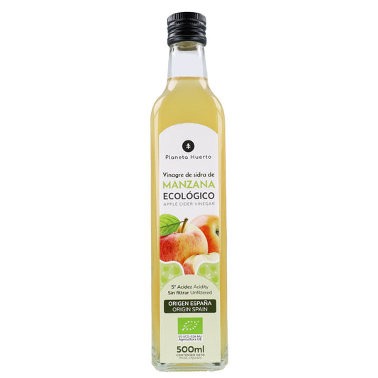 Vinagre de sidra de manzana sin filtrar ECO Planeta Huerto 500 ml