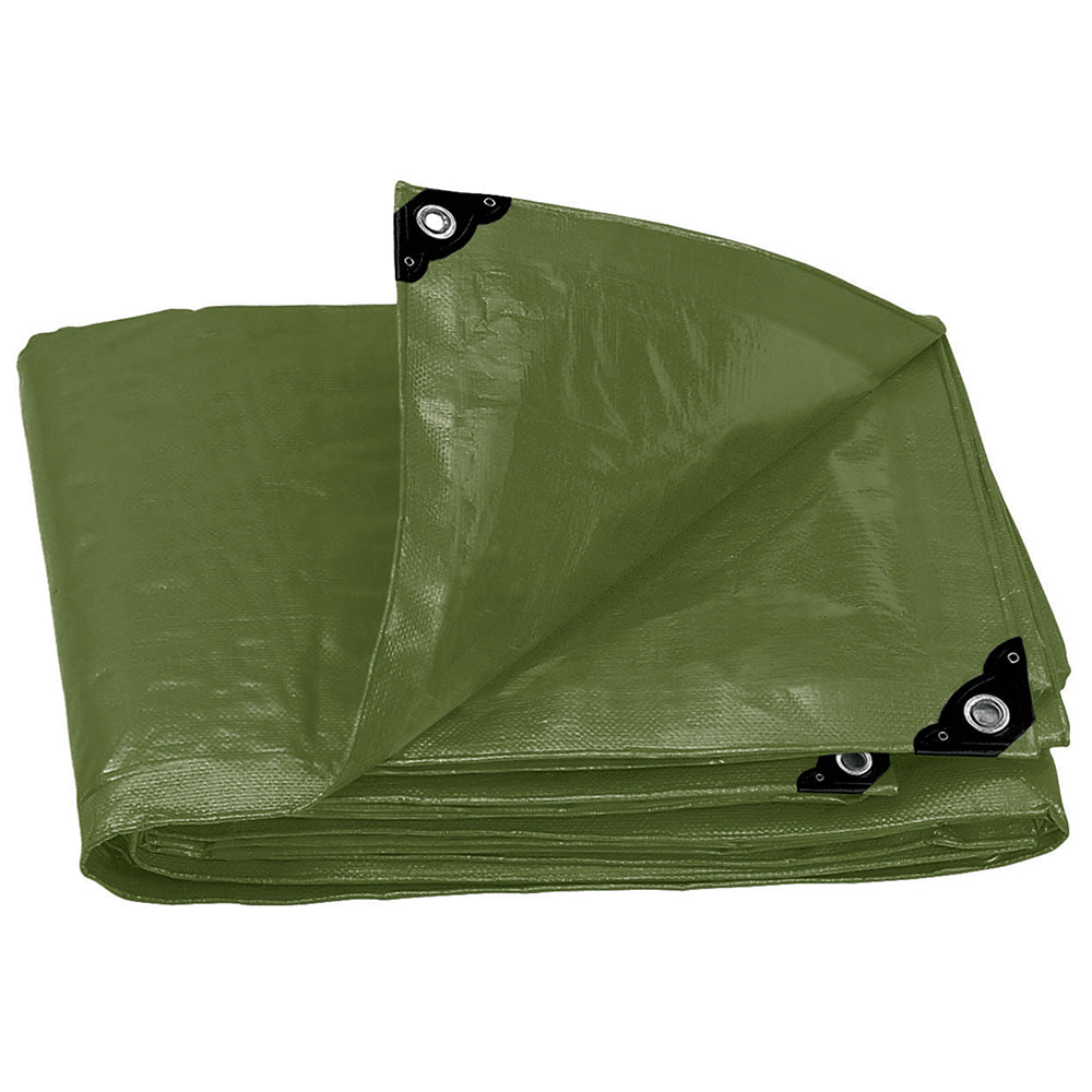 Lona Verde Olivo Para Uso Intensivo - 2x3 M_0