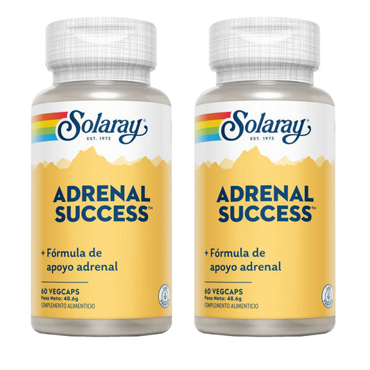 Pack 2x Adrenal Success™- Solaray, 60 VegCaps. Apto Para Veganos